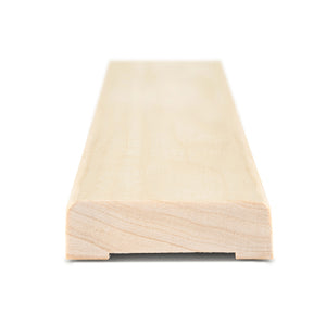 Prosaunas 12 mm × 42 mm (1×2) Aspen Sauna Wood Door Trim Casing, UK Profile WOOD674