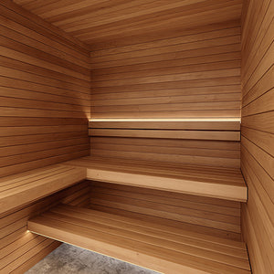 Prosaunas 12 mm × 42 mm (1×2) Thermo‑Aspen Sauna Wood Door Trim Casing, UK Profile WOOD682