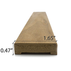 Prosaunas 12 mm × 42 mm (1×2) Thermo‑Aspen Sauna Wood Door Trim Casing, UK Profile WOOD682