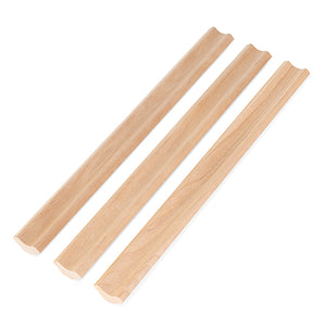 Prosaunas 14 mm × 30 mm (1×2) Alder Sauna Wood Inside Corner Trim, Cove Moulding, SI Profile WOOD679