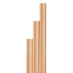 Prosaunas 14 mm × 30 mm (1×2) Alder Sauna Wood Inside Corner Trim, Cove Moulding, SI Profile WOOD679