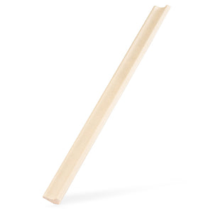 Prosaunas 14 mm × 30 mm (1×2) Aspen Sauna Wood Inside Corner Trim, Cove Moulding, SI Profile WOOD675