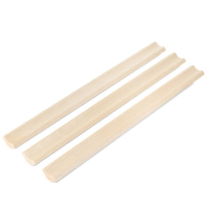 Prosaunas 14 mm × 30 mm (1×2) Aspen Sauna Wood Inside Corner Trim, Cove Moulding, SI Profile WOOD675