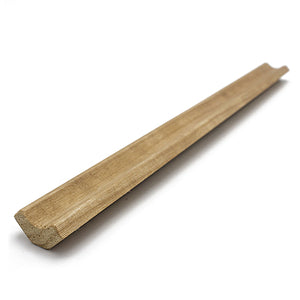 Prosaunas 14 mm × 30 mm (1×2) Thermo‑Aspen Sauna Wood Inside Corner Trim, Cove Moulding, SI Profile WOOD683