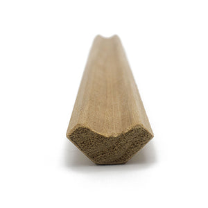Prosaunas 14 mm × 30 mm (1×2) Thermo‑Aspen Sauna Wood Inside Corner Trim, Cove Moulding, SI Profile WOOD683