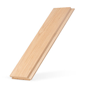Prosaunas 15 mm × 90 mm (1×4) Alder Sauna Wood Tongue & Groove, STS4 Profile, Nickel‑Gap, Wall Material WOOD662