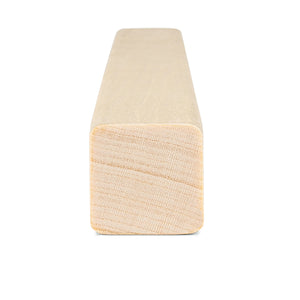 Prosaunas 21 mm × 21 mm (1×1) Aspen Sauna Wood S4SEE SHP Profile, Smooth 4 Sides Eased Edges, Trim Moulding WOOD676