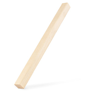 Prosaunas 21 mm × 21 mm (1×1) Aspen Sauna Wood S4SEE SHP Profile, Smooth 4 Sides Eased Edges, Trim Moulding WOOD676