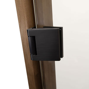 Prosaunas 24 in. × 81 in. Prehung Clear Glass Sauna Door with Thermo‑Aspen Frame
