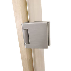 Prosaunas 24x81 Clear Glass with Aspen Frame Sauna Door