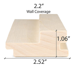 Prosaunas 27 mm × 64 mm (2×3) Aspen Grace™ Sauna Wood Tongue & Groove, Large‑Gap, Wall Material WOOD660