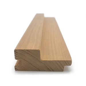 Prosaunas 27 mm × 64 mm (2×3) Thermo‑Aspen Grace™ Sauna Wood Thermally‑Modified Tongue & Groove, Large‑Gap, Wall Material WOOD666