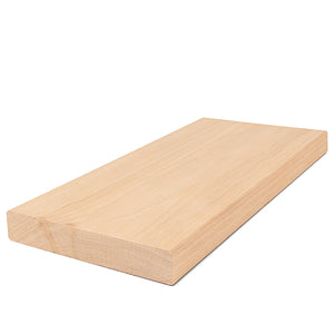 Prosaunas 28 mm × 140 mm (2×6) Alder Sauna Wood S4SEE SHP Profile, Smooth 4 Sides Eased Edges, Bench Material WOOD644