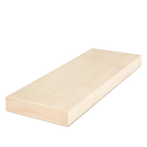 Prosaunas 28 mm × 140 mm (2×6) Aspen Sauna Wood S4SEE SHP Profile, Smooth 4 Sides Eased Edges, Bench Material WOOD639