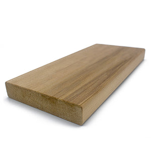 Prosaunas 28 mm × 140 mm (2×6) Thermo‑Aspen Sauna Wood Thermally‑Modified S4SEE SHP Profile, Smooth 4 Sides Eased Edges, Bench Material WOOD649