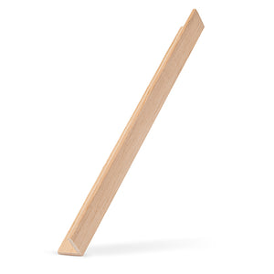 Prosaunas 28 mm × 28 mm (2×2) Alder Sauna Wood Outside Corner Trim, Angle Moulding, VA Profile WOOD681