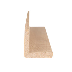 Prosaunas 28 mm × 28 mm (2×2) Alder Sauna Wood Outside Corner Trim, Angle Moulding, VA Profile WOOD681