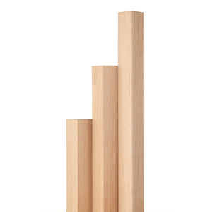 Prosaunas 28 mm × 28 mm (2×2) Alder Sauna Wood Outside Corner Trim, Angle Moulding, VA Profile WOOD681
