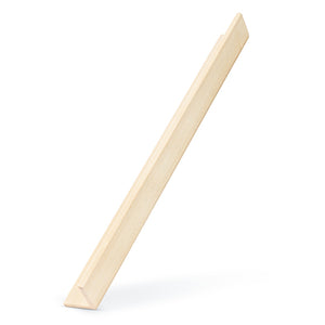 Prosaunas 28 mm × 28 mm (2×2) Aspen Sauna Wood Outside Corner Trim, Angle Moulding, VA Profile WOOD677