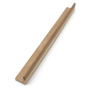 Prosaunas 28 mm × 28 mm (2×2) Thermo‑Aspen Sauna Wood Outside Corner Trim, Angle Moulding, VA Profile WOOD685