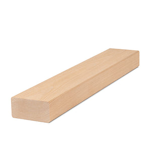 Prosaunas 28 mm × 65 mm (2×3) Alder Sauna Wood S4SEE SHP Profile, Smooth 4 Sides Eased Edges, Bench Material WOOD645