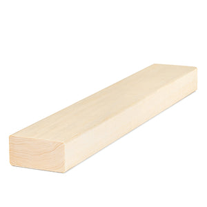 Prosaunas 28 mm × 65 mm (2×3) Aspen Sauna Wood S4SEE SHP Profile, Smooth 4 Sides Eased Edges, Bench Material WOOD640