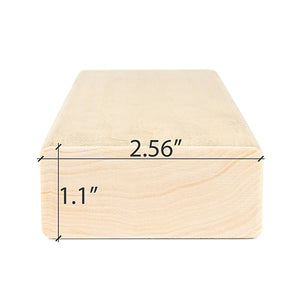 Prosaunas 28 mm × 65 mm (2×3) Aspen Sauna Wood S4SEE SHP Profile, Smooth 4 Sides Eased Edges, Bench Material WOOD640