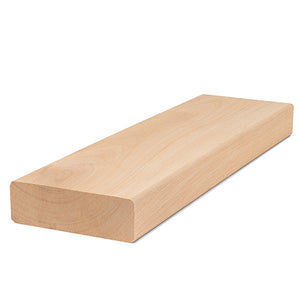 Prosaunas 28 mm × 90 mm (2×4) Alder Sauna Wood S4SEE SHP Profile, Smooth 4 Sides Eased Edges, Bench Material WOOD646
