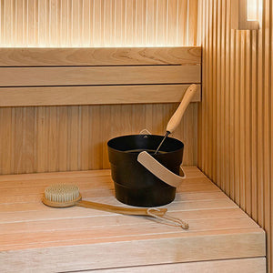Prosaunas 28 mm × 90 mm (2×4) Alder Sauna Wood S4SEE SHP Profile, Smooth 4 Sides Eased Edges, Bench Material WOOD646