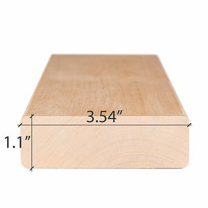 Prosaunas 28 mm × 90 mm (2×4) Alder Sauna Wood S4SEE SHP Profile, Smooth 4 Sides Eased Edges, Bench Material WOOD646
