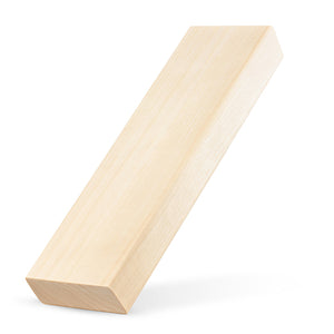Prosaunas 28 mm × 90 mm (2×4) Aspen Sauna Wood S4SEE SHP Profile, Smooth 4 Sides Eased Edges, Bench Material WOOD641