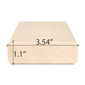 Prosaunas 28 mm × 90 mm (2×4) Aspen Sauna Wood S4SEE SHP Profile, Smooth 4 Sides Eased Edges, Bench Material WOOD641