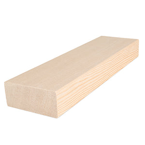 Prosaunas 28 mm × 90 mm (2×4) Hemlock Sauna Wood Vertical Grain Clear S4SEE, Smooth 4 Sides Eased Edges, Bench Material WOOD630