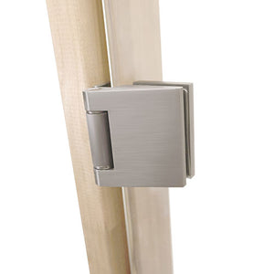 Prosaunas 36 in. × 81 in. Prehung Clear Glass ADA Sauna Door with Aspen Frame