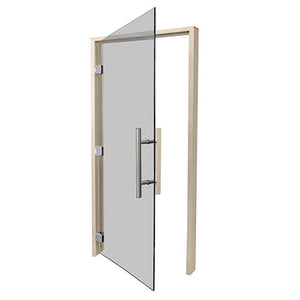 Prosaunas 36 in. × 81 in. Prehung Tinted Glass ADA Sauna Door with Aspen Frame