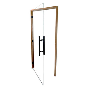 Prosaunas 36x81 Clear ADA Glass with Thermo-Aspen Frame Sauna Door