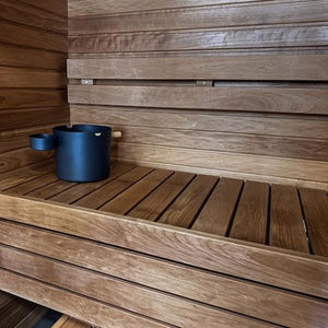 Prosaunas Thermo-Aspen 2x4 S4SEE SHP Sauna Wood, Thermally-Modified, Smooth 4 Sides Eased Edges, SHP Profile, Bench Material WOOD651