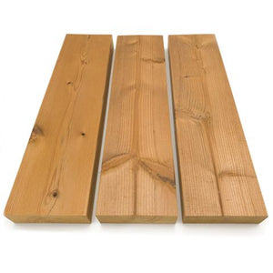 Prosaunas Thermo-Spruce 2x4 S4SEE SHP Sauna Wood, Thermally-Modified, Smooth 4 Sides Eased Edges, SHP Profile, Bench Material WOOD654