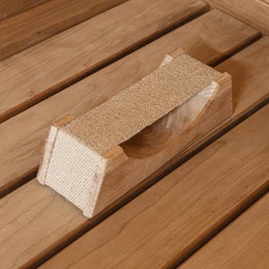 Prosaunas Wood Sauna Headrest with Cloth Neck Support 127681
