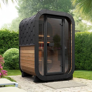 SaunaLife Cube-Series Model CL3G Outdoor Home Sauna Kit, Up to 2 Persons SL-MODELCL3G