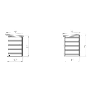 SaunaLife Model G2 - 4 Person Outdoor Home Sauna