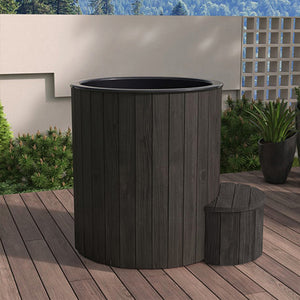 SaunaLife Black Model S1B 1-Person Cold/Hot Immersion Tub 128695