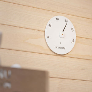 SaunaLife Designer Sauna Hygrometer, Humidity Levels