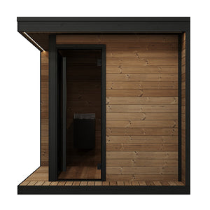 SaunaLife Garden Luxury-Series Outdoor DIY Sauna Kit, Thermo-Spruce, up to 6 Persons SL-MODELGL6