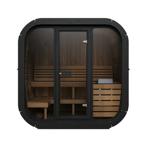SaunaLife Model CL5G Cube-Series Outdoor Home Sauna Kit Up to 4 Persons SL-MODELCL5G
