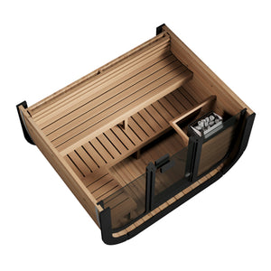 SaunaLife Model CL5G Cube-Series Outdoor Home Sauna Kit Up to 4 Persons SL-MODELCL5G