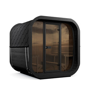 SaunaLife Model CL7GB Cube Luxury Series Outdoor Home Sauna Kit, DIY, Paint Included, Up to 6 Persons