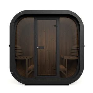 SaunaLife Model CL7GB Cube Luxury Series Outdoor Home Sauna Kit, DIY, Paint Included, Up to 6 Persons