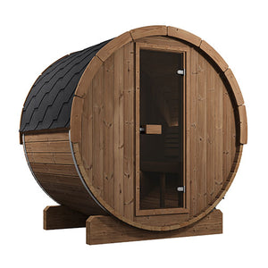 SaunaLife 59"x81" Model E6 - 3 Person Barrel Sauna 646-SL-MODELE6