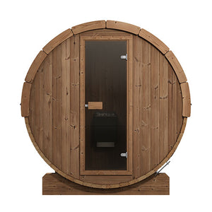 SaunaLife 59"x81" Model E6 - 3 Person Barrel Sauna 646-SL-MODELE6